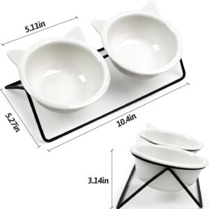 Kерамическая миска на подставке с металлическим основанием