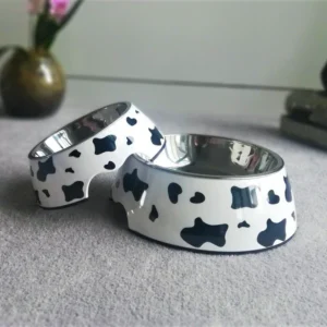 Миска для корма и воды для собак из нержавеющей стали с противоскользящим основанием